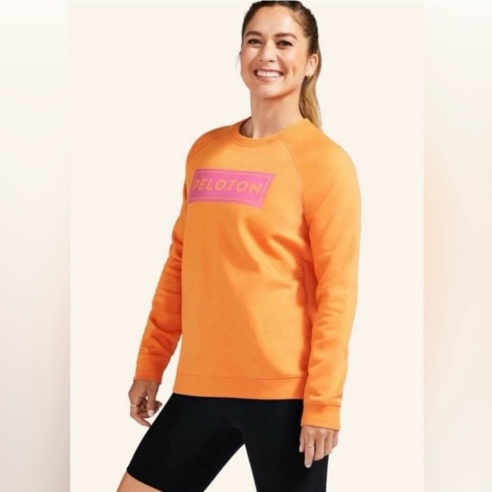 Peloton Orange Crew Neck Sweater